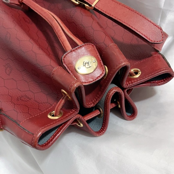 Dior Red Vintage Logo Bucket Bag - Picture 8 of 16